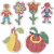 Peg Board, size 8.5x14-14x16 cm, 6 pcs [HOB-75595]