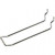 Euro pegboard hooks, L: 100 mm, thickness 4 mm, 50pcs, W: 25 mm