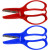 Kids Scissors, L: 11 cm, blue, red, 12mixed