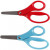 Kids Scissors, L: 13 cm, blue, red, right-handed, 12pcs