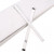 Tin Ties Sticky 14cm White (100 pieces) [TT5WHD]
