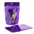 Stand Up Pouches Transparent/Violet 10.2x6x15.2cm | 57 grams (100 pieces) [ZBGB2VL]