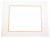 Mount Board Double thick Ivory/Gold 12.7x17.8cm with 6.7x11.8cm Window (10 pieces) [MD20070]