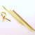 Tin Ties 15.2x0.4cm Gold Metallic Plastic (1.000 pieces) [TT6MG]