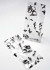 Printed Bags Bats 8.9x5.1x19.1cm with side gusset (100 pieces) [G3BOO]