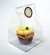 Bags Set with Paper Insert for 1 Cupcake 10.2x10.2x17.8cm (100 pieces) [CBG4]