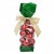Printed Bags Green 5.1x4.8x24.1cm with side gusset (100 pieces) [G1GR]
