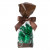 Printed Bags Brown 6.7x4.8x27.3cm with side gusset (100 pieces) [G2BN]