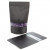 Stand Up Pouches Rice Paper Black with Window 17.1x8.9x28.6cm | 340 grams (100 pieces) [ZBGR4B]