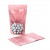 Stand Up Pouches Transparent/Rosé Gold 17.1x8.9x28.6cm cm | 340 grams (100 pieces) [ZBGRG4]