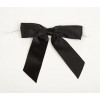 Black Pre-tied Bow 2.2cm (100 Pieces) [BOW7BL]