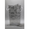GBAG12x30 Clear vase bag in the colour gray. 12.5 (till 16)x30 cm (10 pieces) 