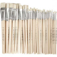 Nature Line Brushes, size 00-20, W: 3-20 mm, 68 pcs [HOB-10649]