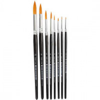 Gold Line Brushes, size 0-22 , W: 1,5-8 mm, round, 8mixed [HOB-10747]