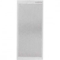 Stickers, sheet 10x23 cm, 1 sheet, silver [HOB-170172]