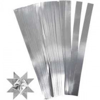Paper Star Strips, W: 10 mm, D: 4.5 cm, 100 strips, silver [HOB-20714]