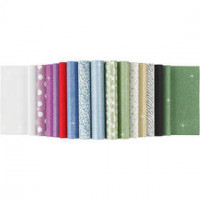 Glitter Paper Pad, A4 210x297 mm, 150 g, 30 sheets [HOB-21062]