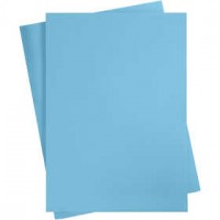Card, A2 420x600 mm, 180 g, 10 sheets, clear blue [HOB-21520]