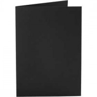 Cards, size 10.5x15 cm, 220 g, 10 pcs, black [HOB-216012]