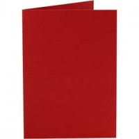Cards, size 10.5x15 cm, 220 g, 10 pcs, red [HOB-216013]