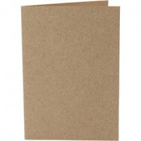 Cards, size 10.5x15 cm, 220 g, 10 pcs, natural [HOB-216016]