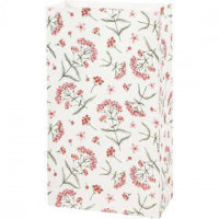 Paper Bags, H: 21 cm, size 6x12 cm, flowers, 10pcs, 80 g
