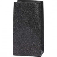 Paper Bags, H: 17 cm, size 6x9 cm, black, 8pcs, 170 g
