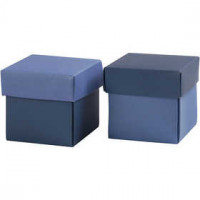 Folding box, size 5,5x5,5 cm,  250 g, light blue/dark blue, 10pcs
