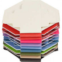 Colorful Folding boxes, size 5,5x5,5 cm,  250 g, 100mixed