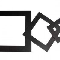 Picture Mount, thickness 0.4 mm, 270 g, 75 pcs, black [HOB-23612]