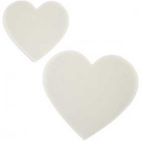 Hearts, size 8.5+6 cm, 150 g, 50 pcs [HOB-23843]