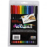 Le Plume II Pens, 12 pcs, bold colours [HOB-25082]