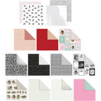 Design Paper, sheet 30.5x30.5 cm, 120 g, 61 sheets, silver [HOB-256889]