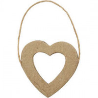 Heart Frame, H: 7.5 cm, W: 7 cm, 6 pcs [HOB-263433]