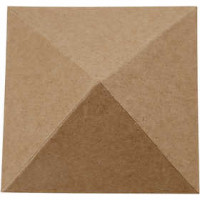 Pyramid, size 10x10 cm, H: 4 cm, 4 pcs [HOB-26359]