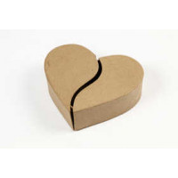 Heart-shaped Box, D: 16,5 cm, H: 5 cm, 1pc [HOB-26525]