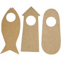 Door Signs, size 10x25 cm, 6pcs [HOB-265821]