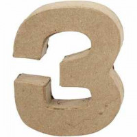 Number, H: 10 cm, thickness 1.7 cm, 1 pc [HOB-26670]