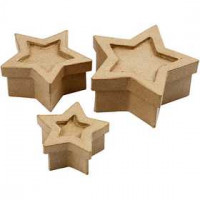 Star box, largest size 15x15x6 cm, 3 pcs [HOB-26709]