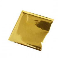 Art and Craft Foil, sheet 10x10 cm, 30 sheets, gold [HOB-28235]