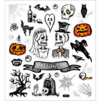 Stickers, sheet 15x16.5 cm, 1 sheet [HOB-28995]