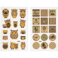 Stickers, sheet 10x16 cm, 4 sheets [HOB-29104]