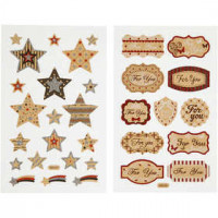 Stickers, sheet 10x16 cm, 4 sheets [HOB-29105]