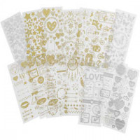 Stickers, sheet 10x24 cm, 14 sheets [HOB-29164]