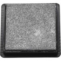 Ink Pad, size 40x40 mm, 1 pc, silver [HOB-29969]