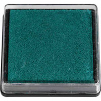 Ink Pad, size 40x40 mm, 1 pc, green [HOB-29975]