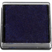 Ink Pad, size 40x40 mm, 1 pc, dark blue [HOB-29977]