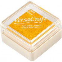 Ink Pad, size 25x25 mm, 1 pc, lemon yellow [HOB-29980]