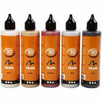 3D Liner, 5x100 ml, metallic colours [HOB-30385]