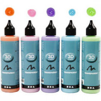 3D Liner, 5x100 ml, transparent colours [HOB-30386]